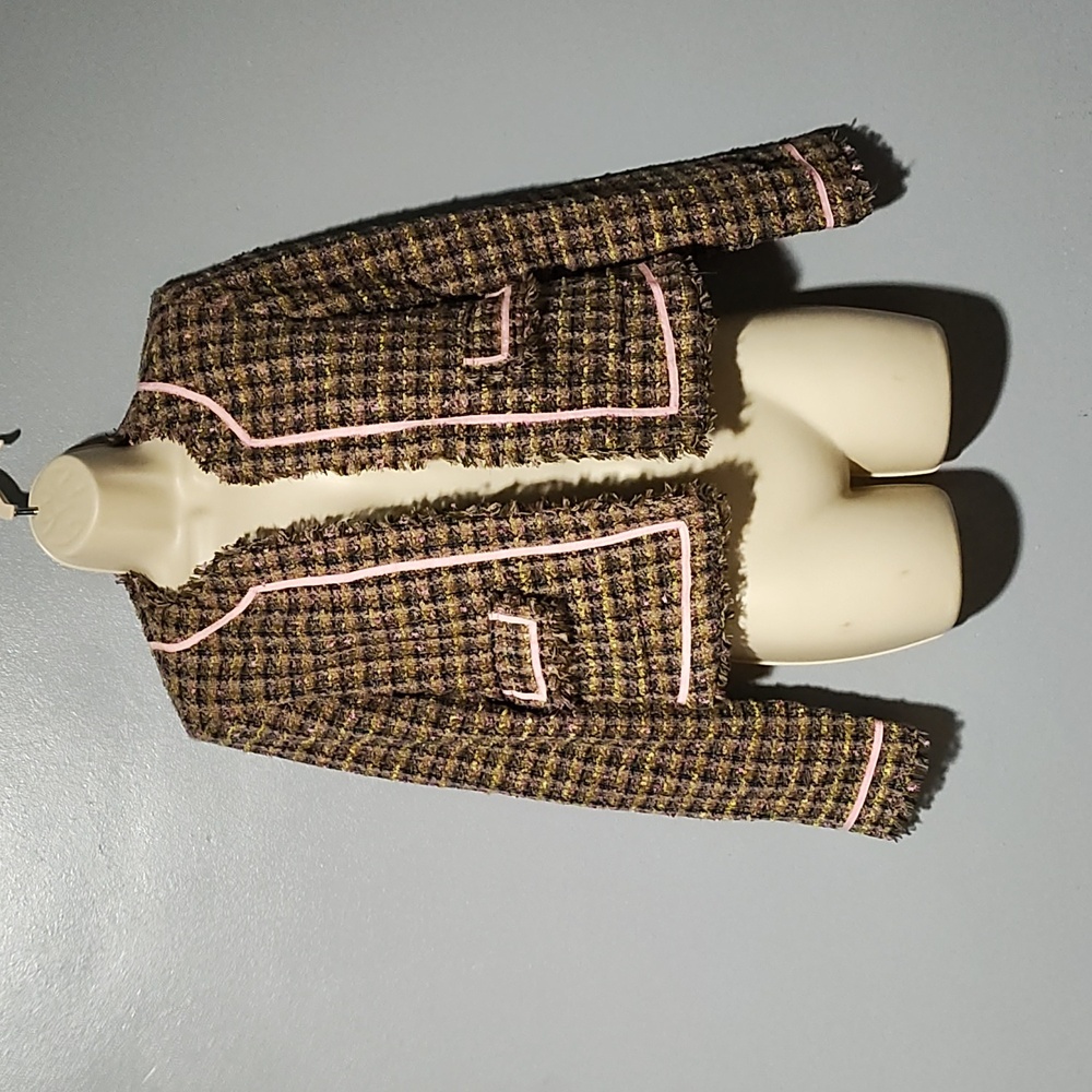 True meaning women's vintage pink, purple and blue size small blazer